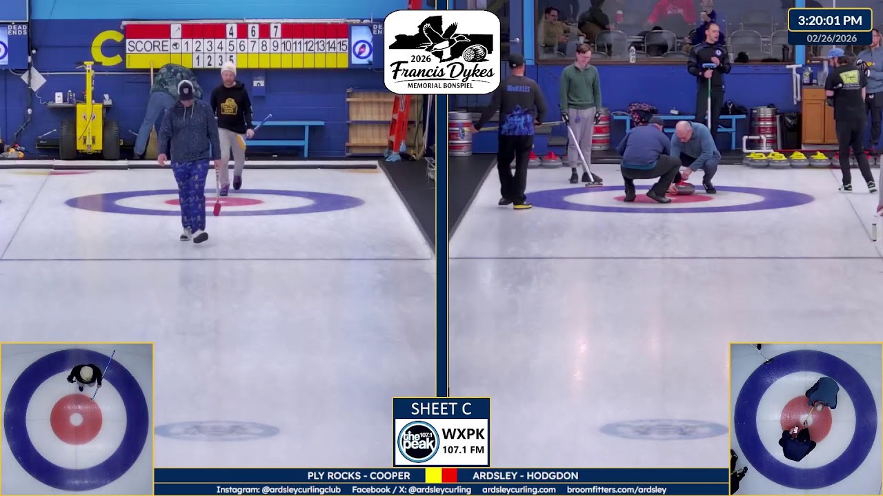 Thu, Feb 26, 2026, Early Draws - Pool Play [C] - Francis Dykes Memorial Bonspiel 2026