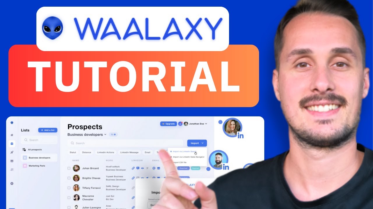 Waalaxy Tutorial for Beginners (step-by-step)