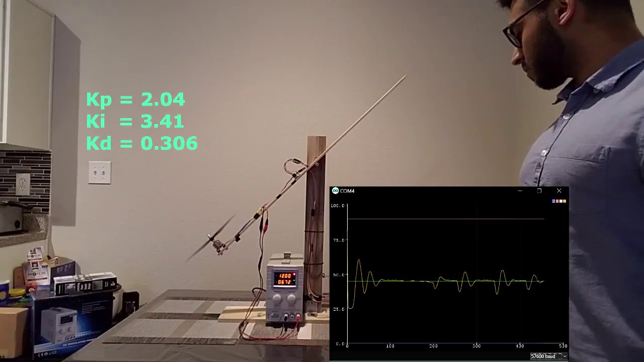 PID Control with Arduino: Lecture 7 PID Tuning, Ziegler-Nichols Method (see description)