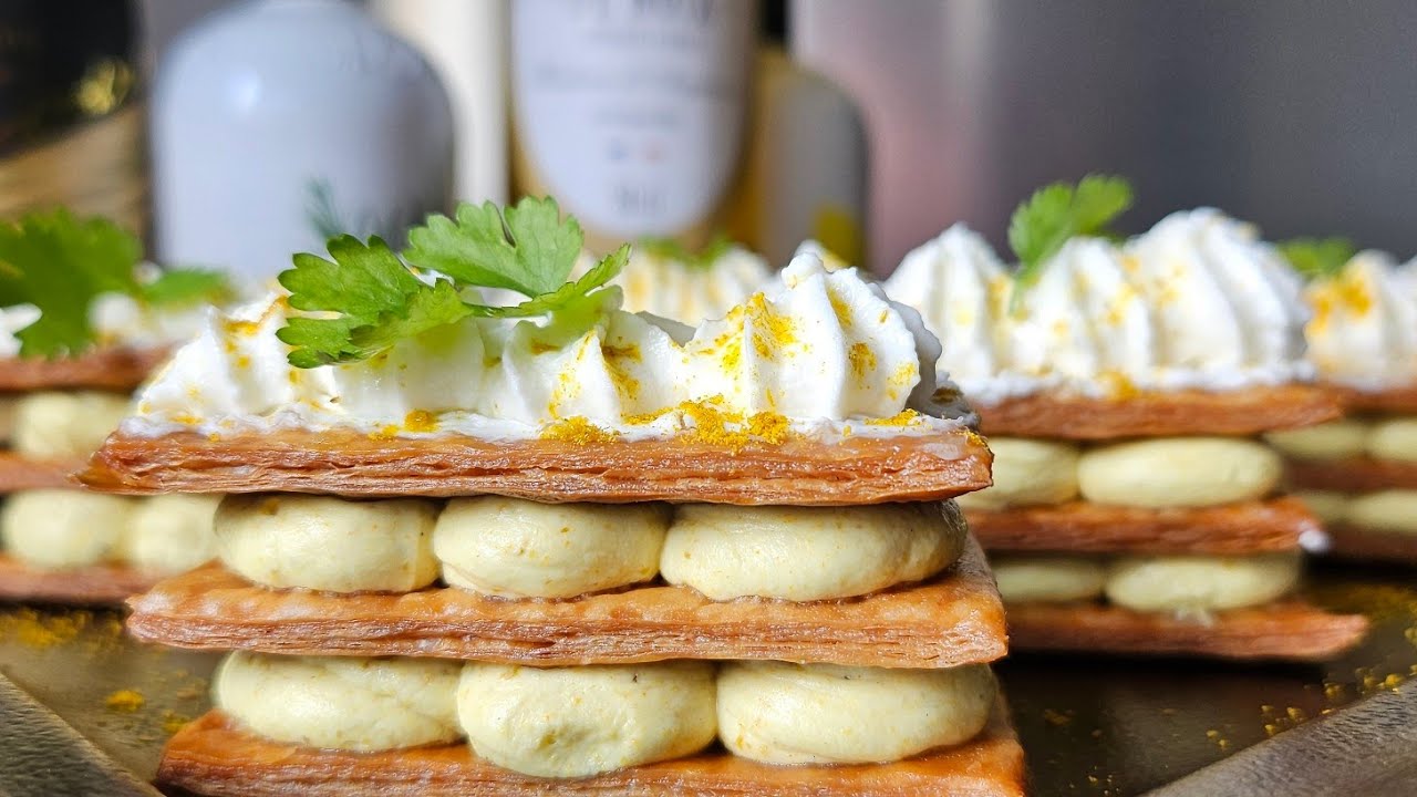 MILLE-FEUILLE salé- Recette d'Apéritif Simple et Rapide