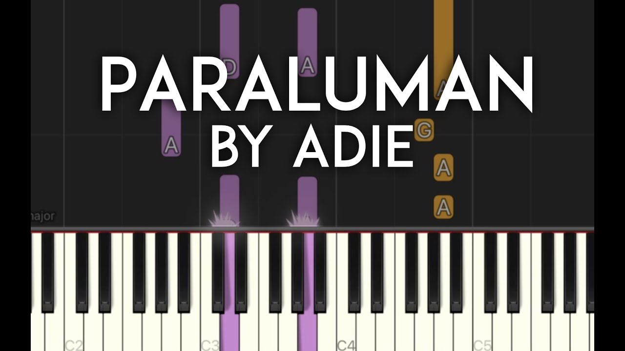 Paraluman by Adie synthesia piano tutorial + sheet music
