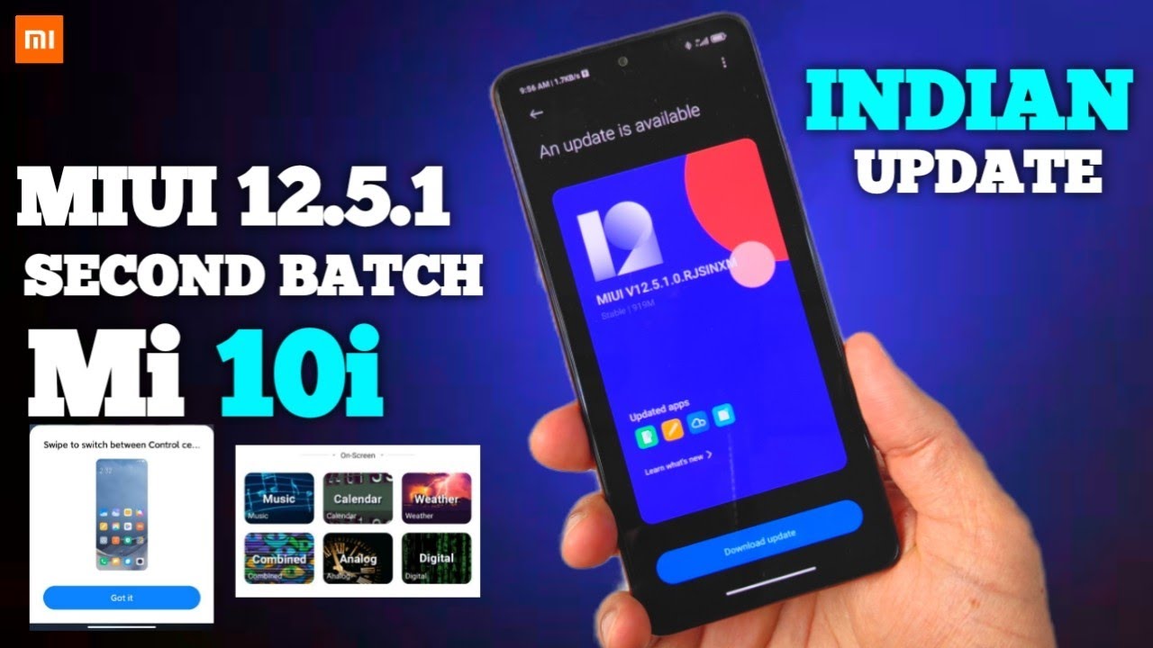 OFFICIAL 🇮🇳 MIUI 12.5 SECOND BATCH STARTED MI 10i MIUI 12.5.1 STABLE UPDATE ROLLING OUT | MIUI12.5