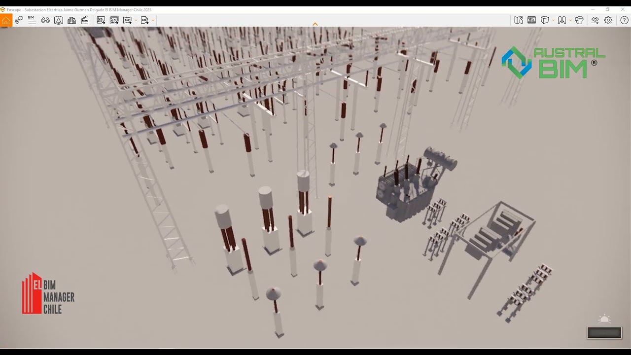 Subestaci&oacute;n El&eacute;ctrica BIM +PLUS Regalo Jaime Guzman Delgado El BIM Manager Chile