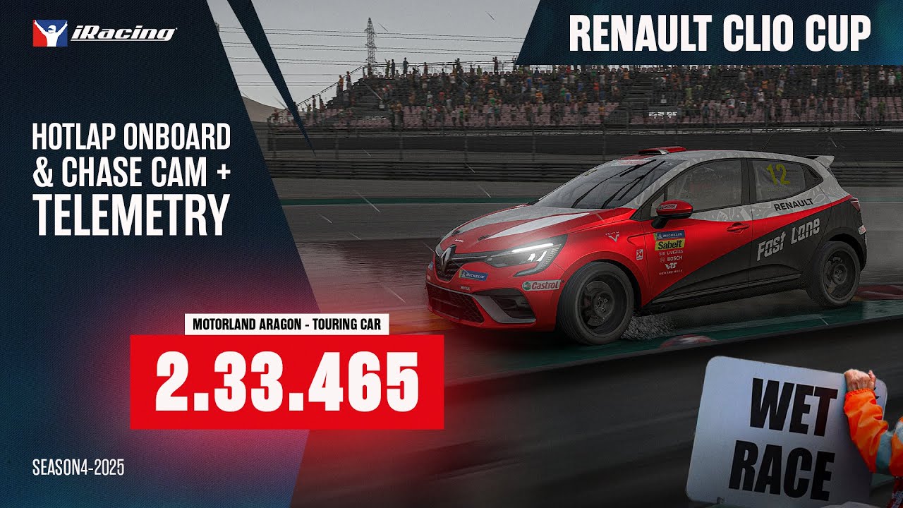 2025 S4 Week 8 - Clio Cup - Aragon Touring Car - 2.33.465 | Hotlap WET