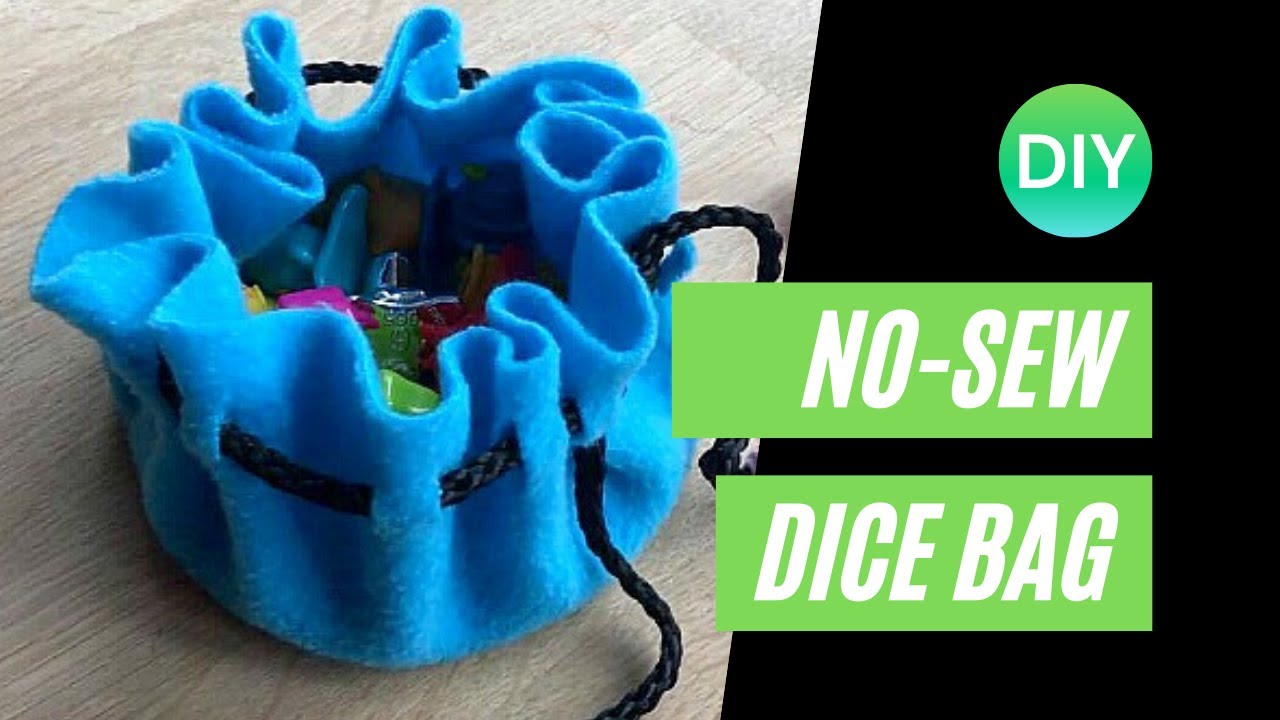 #DIY No-Sew Dice Bag