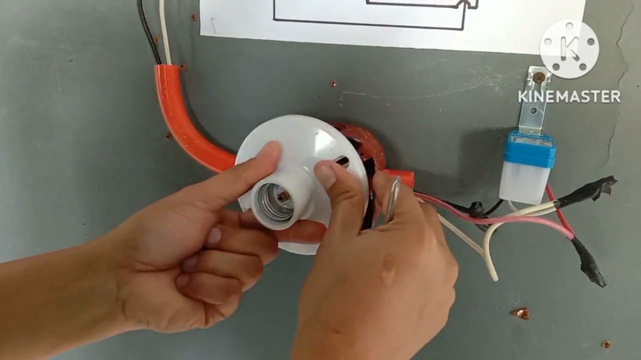 paano mag wiring ng photocell sa ilaw...