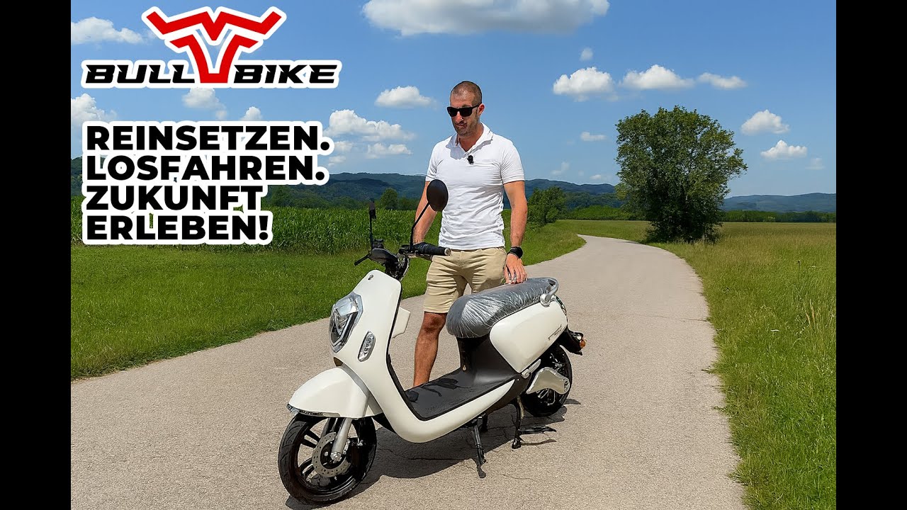 BULLBIKE Berlin Elektro Scooter 600W 60V 20Ah mit Lithium Akku 25 km/h