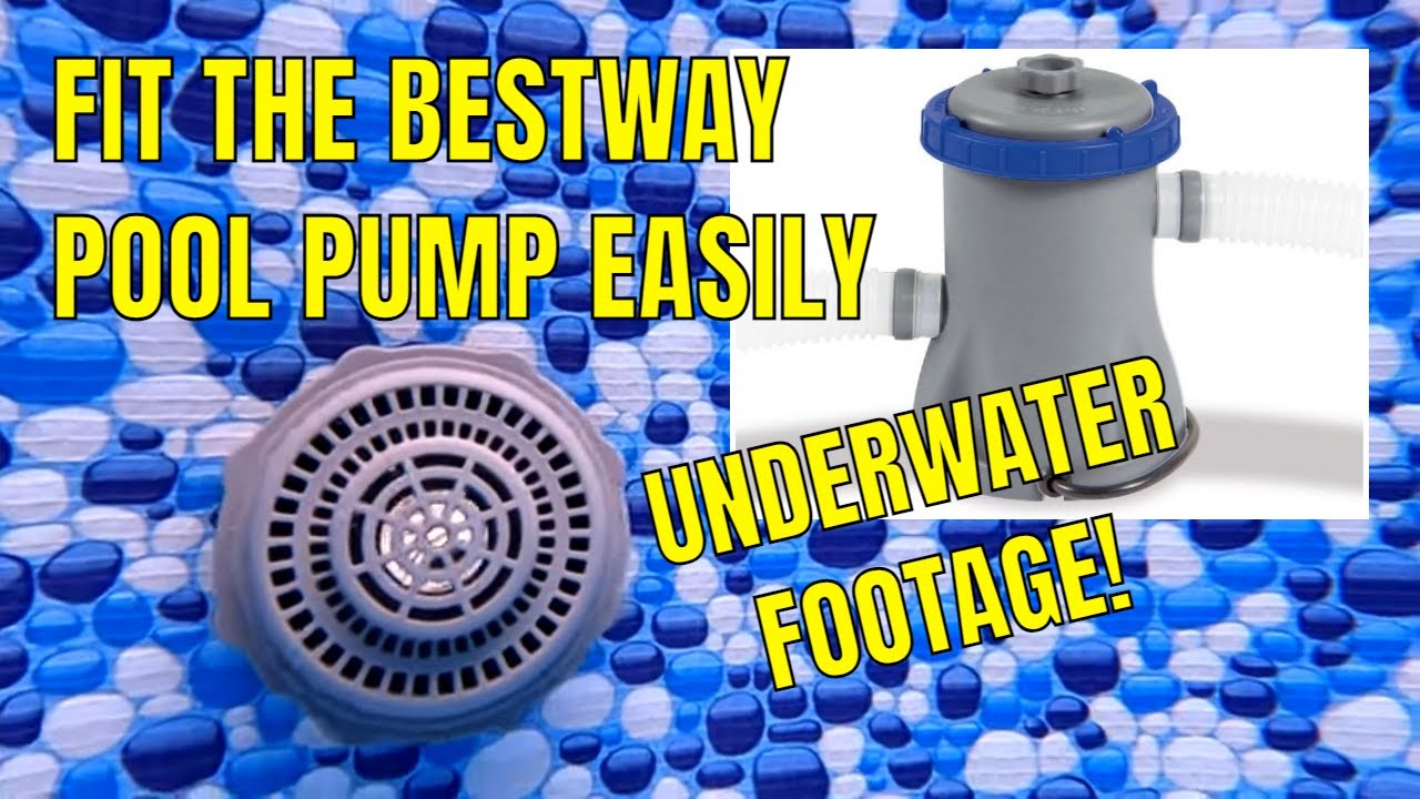 BESTWAY INTEX PLUNGE POOL PUMP FILTER - How To Install - With Underwater Footage - Steel Pro Max