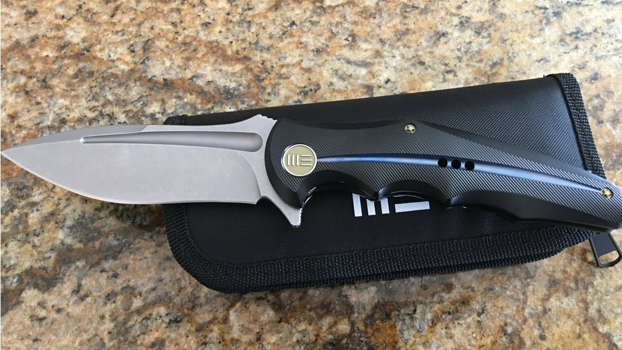WE 608H knife titanium framelock flipper S35VN blade another winner from WE knives
