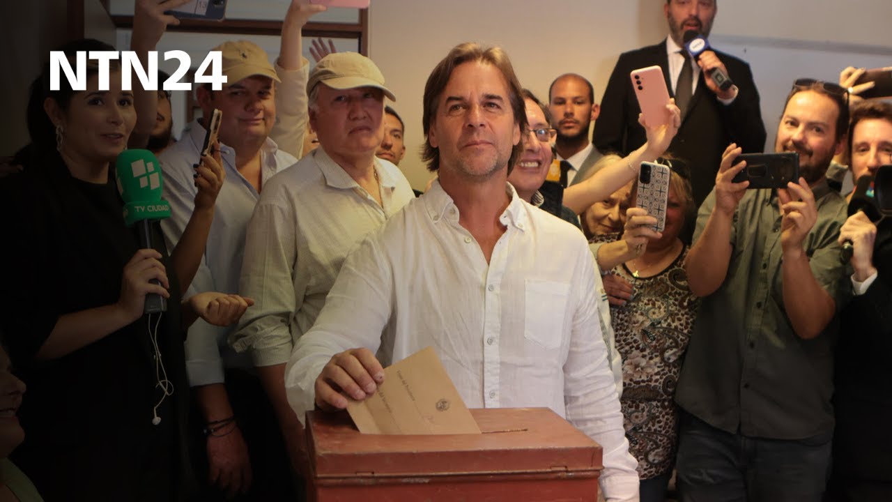 Cierran las urnas en Uruguay para elegir al sucesor del presidente, Luis Lacalle Pou