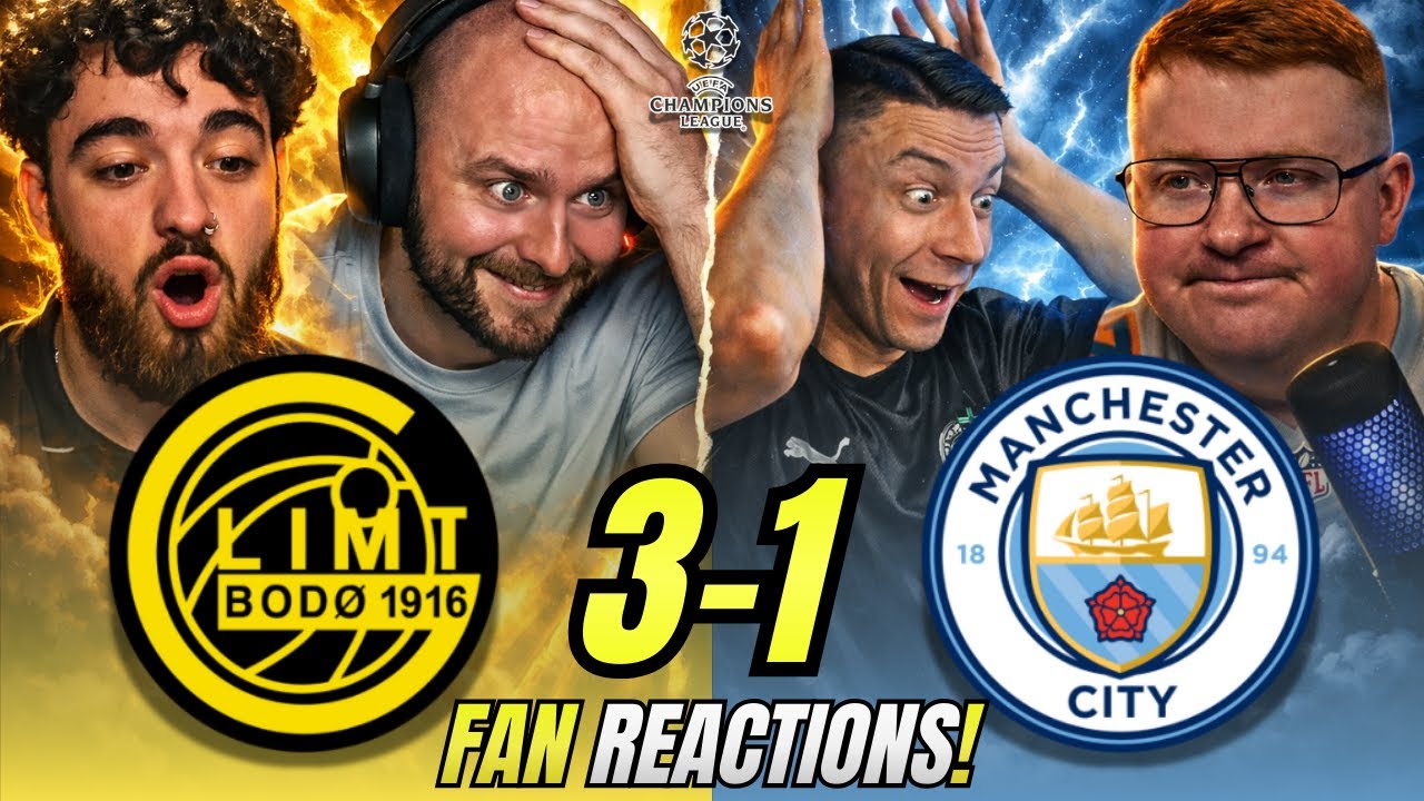 Manchester City HUMILIATED Fans React to Bodo Glimt 3-1 Manchester City | Champions League Reactions