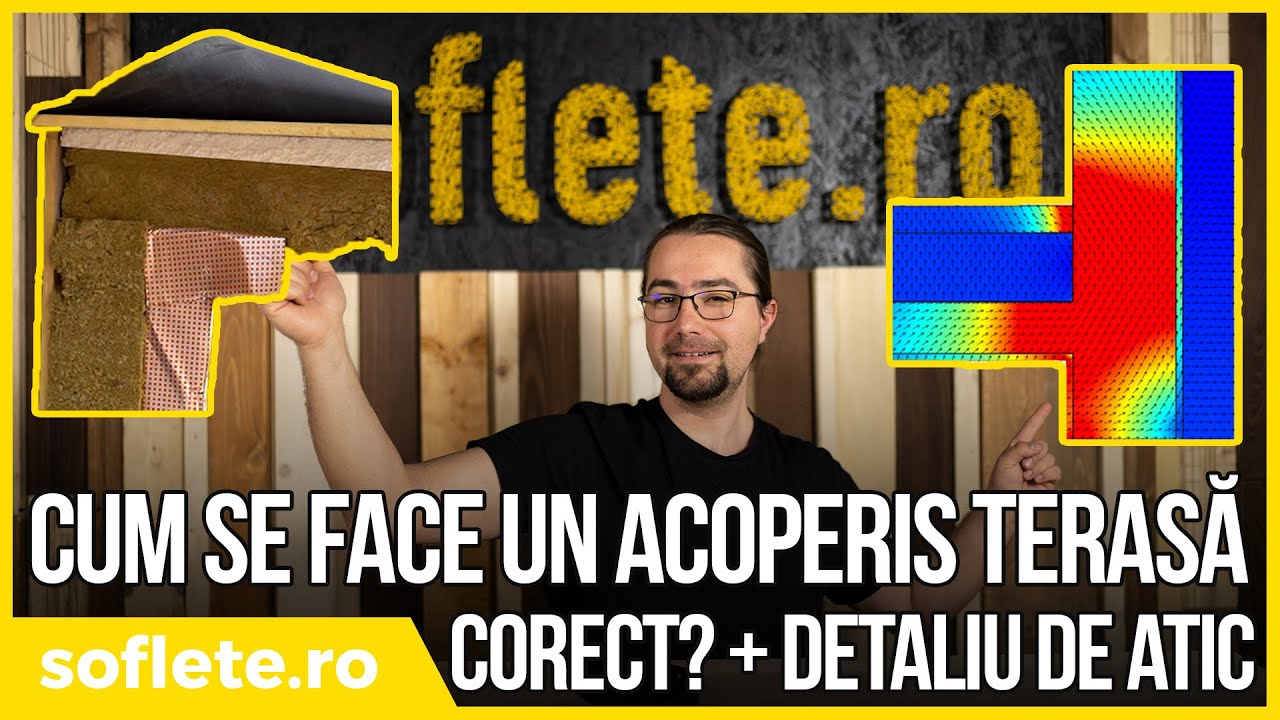 Cum se face un ACOPERIȘ TERASĂ corect? + Detaliu de atic