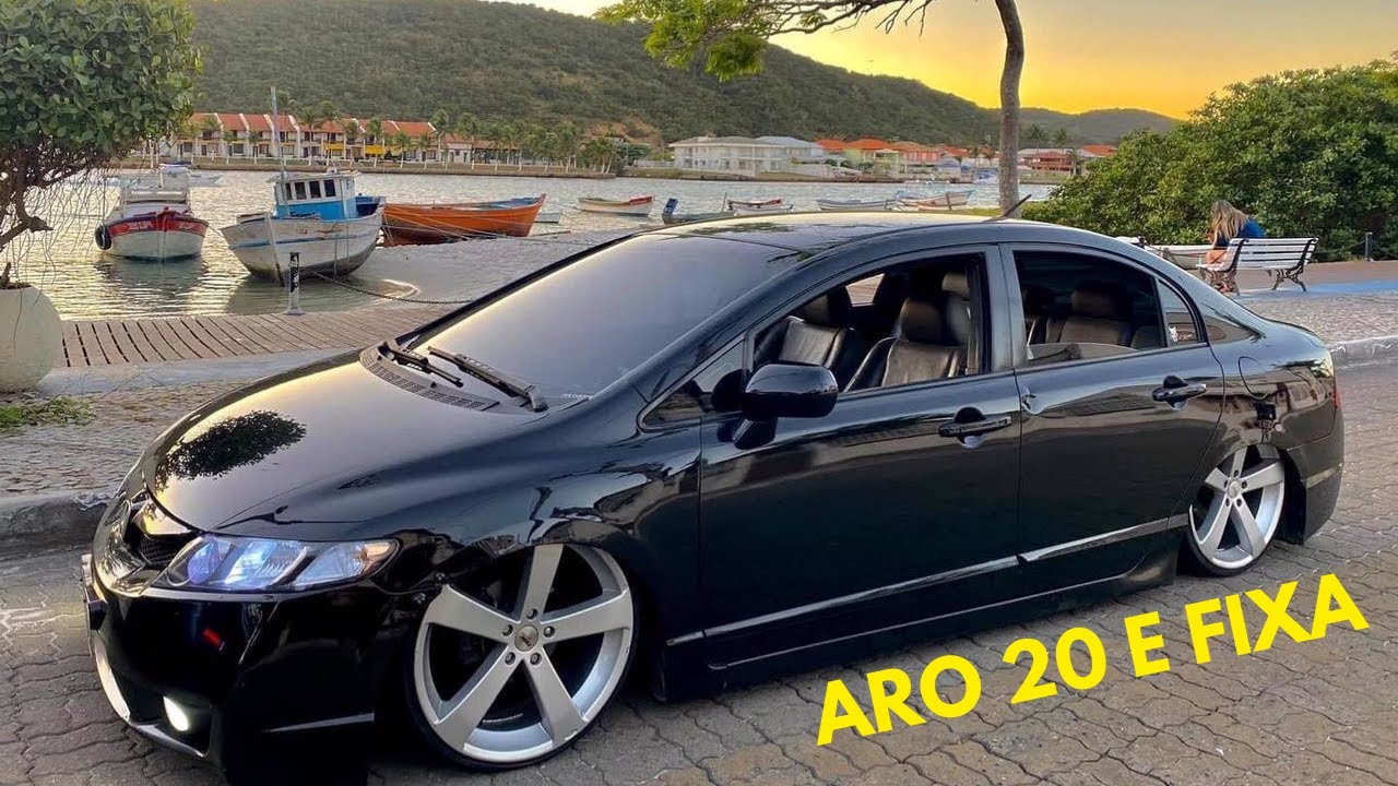 HONDA CIVIC 2008 DE ARO 20 E FIXA 😱😏🚀