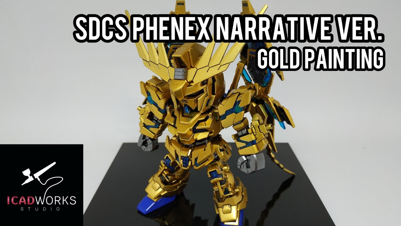 Commission 003 - SDCS Phenex Narrative Ver. Gold Painting - Gunpla Painting Video -