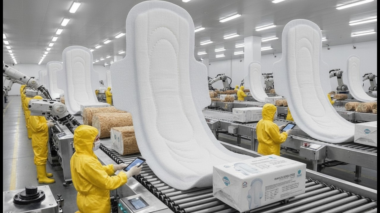 High-Tech Banana Stem Factory Inside Exposed