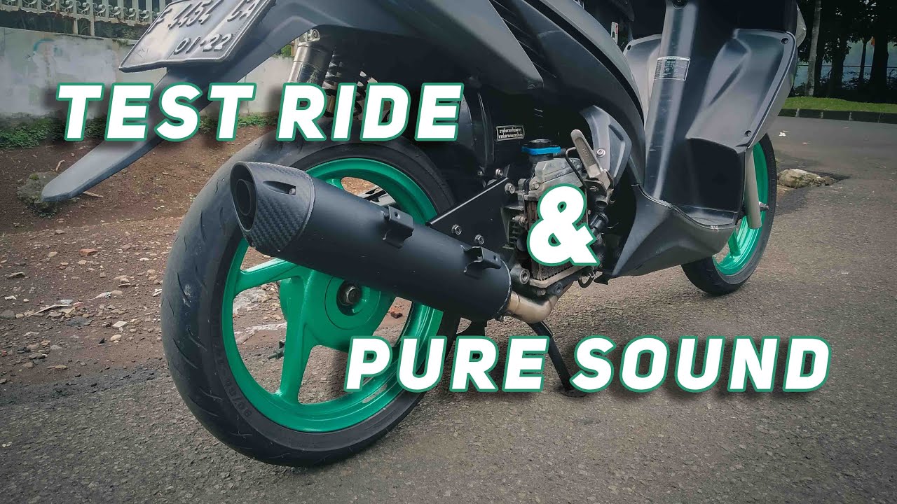 TEST RIDE & PURE SOUND KNALPOT STANDAR RACING AHM VARIO 110 KARBU / CW / OLD