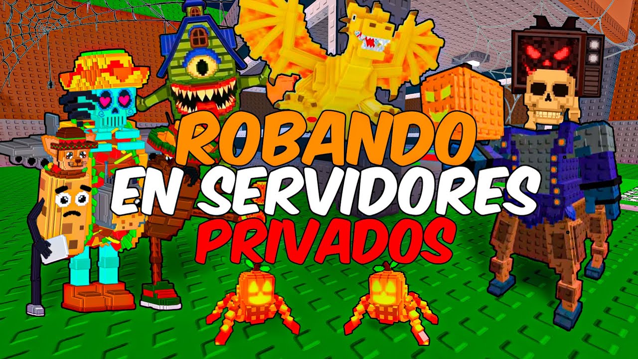 ROBANDO EN SERVIDORES PRIVADOS EN STEAL A BRAINROT *La mejor parte*