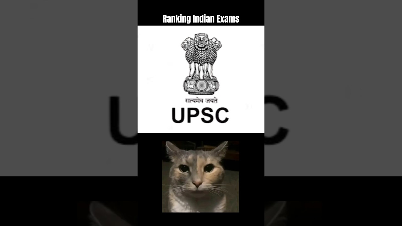 RANKING COMPETITIVE INDIAN EXAMS WITH MEMES | #memes #exams #shorts