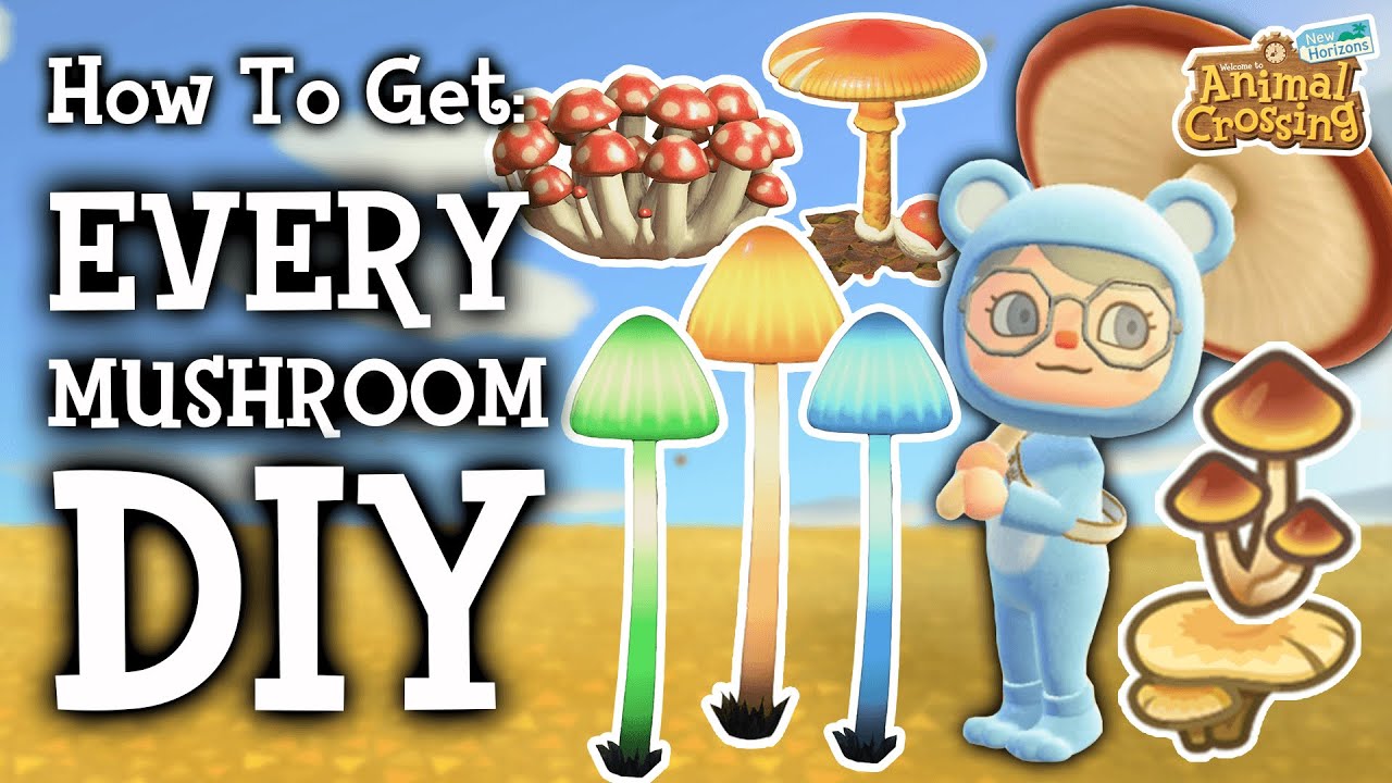 🍄 How To Get Every Mushroom DIY | Animal Crossing New Horizons