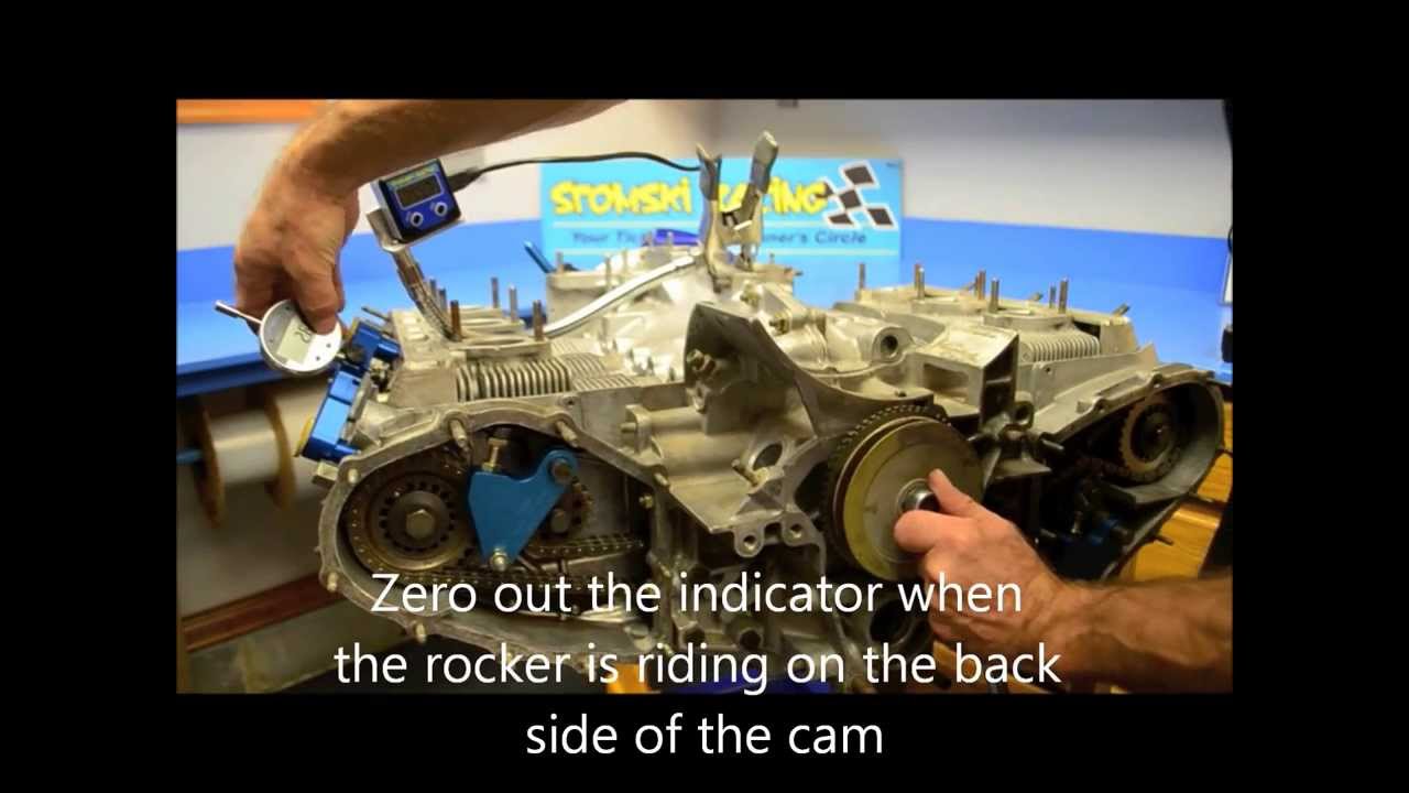Timing Camshafts on a Porsche 911 Engine using STOMSKI RACING's SR098
