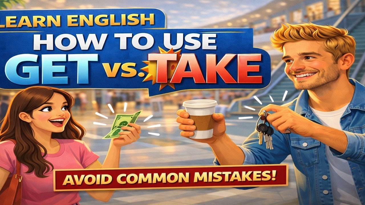 How to Use GET vs TAKE in English | Easy Explanation + Examples