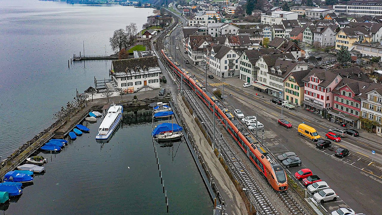Schweizerische Südostbahn SOB in Schmerikon