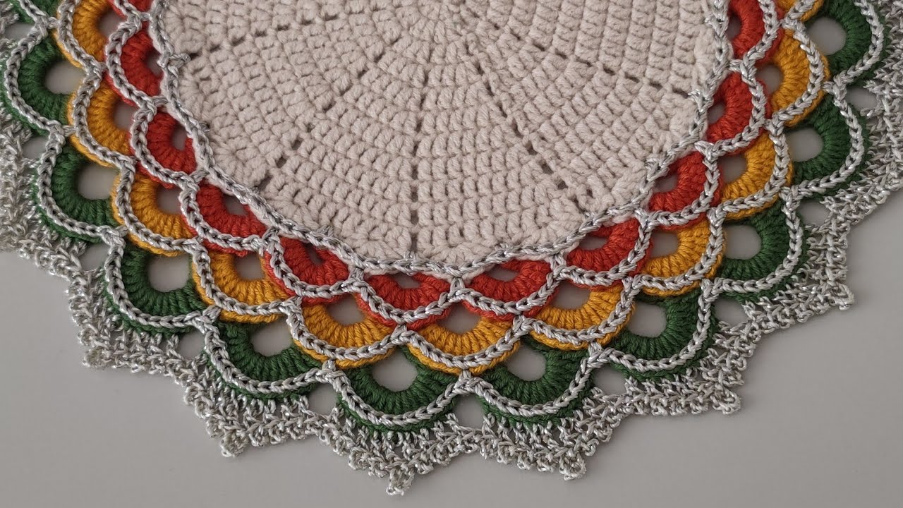 Çok Kolay ve Gösterişli Tığ İşi Örgü Supla Yapılışı ve Modelleri - How to Crochet Placemat