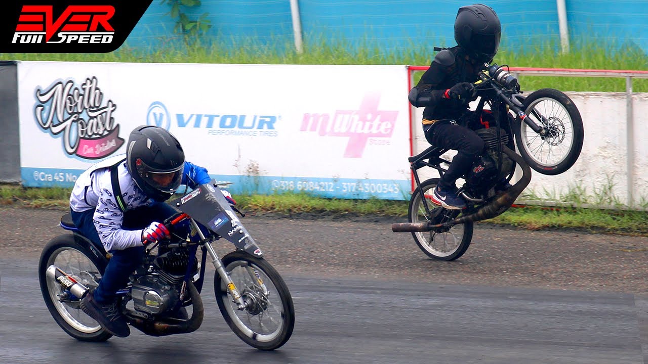 Class⏱️ Yamaha RX 🔷 Honda VF1000R 🔷 GSX-R600 🔷 Honda XR200R 🔥 DRAG RACING 🔥 piques Barranquilla 2022