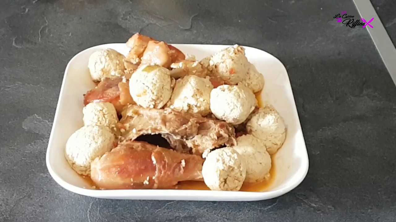 Recette Soso ya Mbika & Poulet Courge