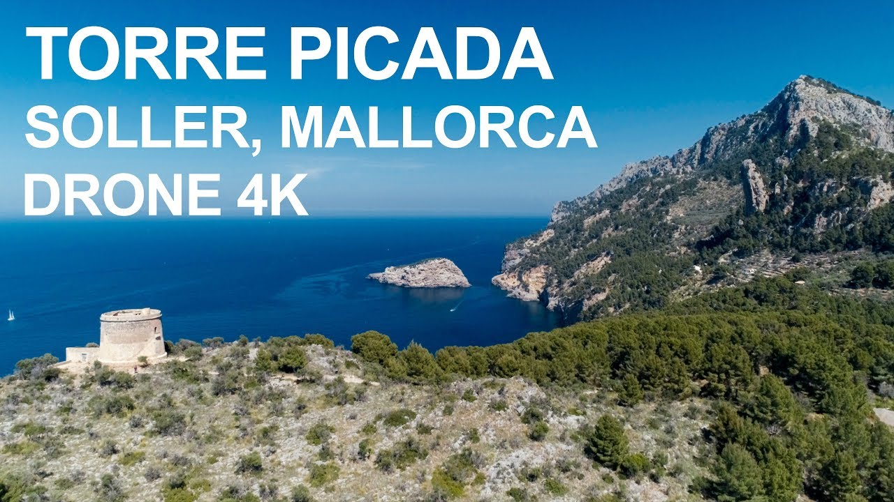 Torre Picada, S&oacute;ller, Mallorca, Spain (Drone 4K)
