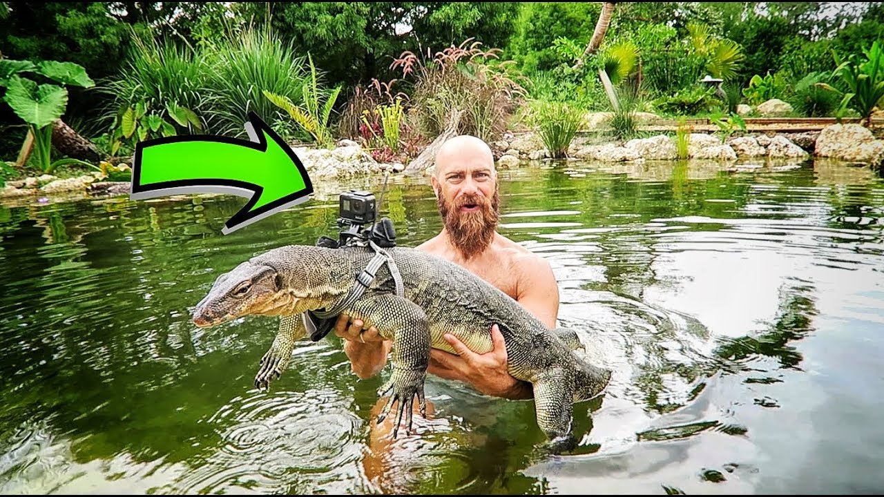I Strapped a GoPro to my Giant Lizard Slinky!