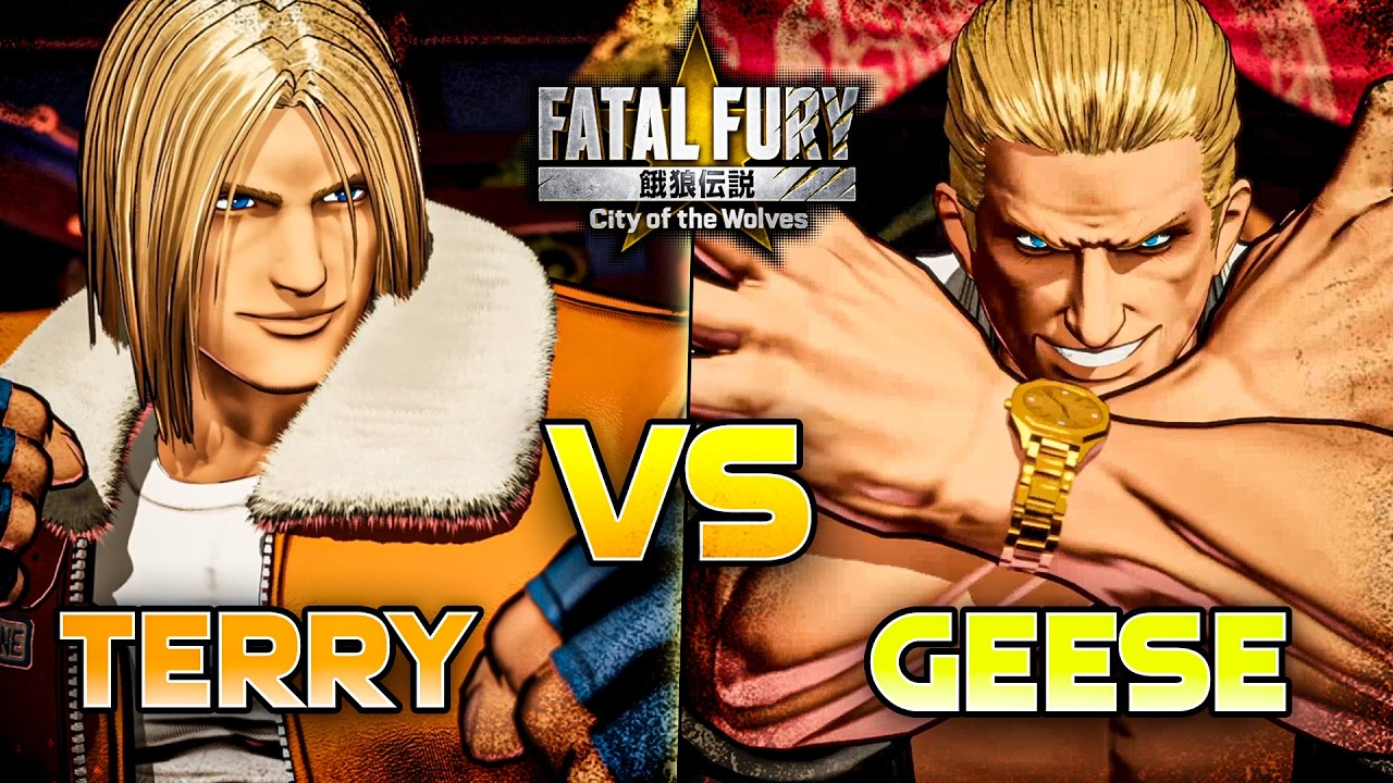 Terry Bogard Vs Geese Howard | Fatal Fury COTW 4K Gameplay Matches