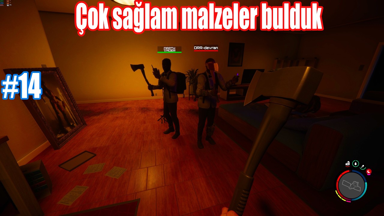 Sons of The Forest bölüm  14 4k hd  yereltı deposu bulduk içinden girişkart ve itfayeci baltsı çıktı