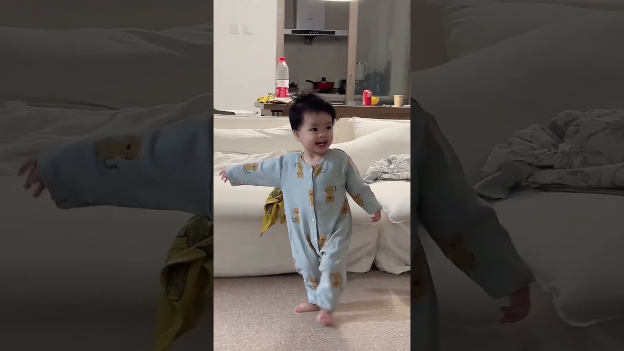 潘爸乐爷vlog：美女彤姐姐来住，leye宝宝又兴奋又害羞地找姐姐玩！人类幼崽的小心思很可爱！baby leye & pan #dadlife #baby #babyboy #family