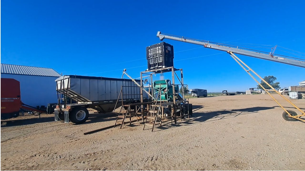 rebuilt the seed cleaner to clean winter wheat.
