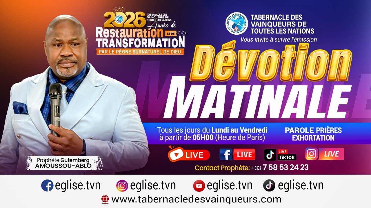 DÉVOTION MATINALE DU 17/03/2026  || AMASSEZ POUR DIEU (PARTIE 2) || SERVANTE KOUSSIMBISSA BIENVENUE