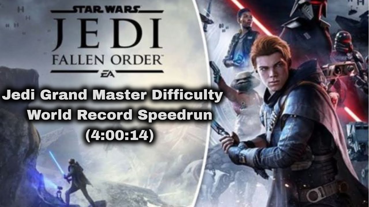 Jedi Grand Master WR Speedrun (4:00:14)  Star Wars Jedi Fallen Order PS4 Pro World Record