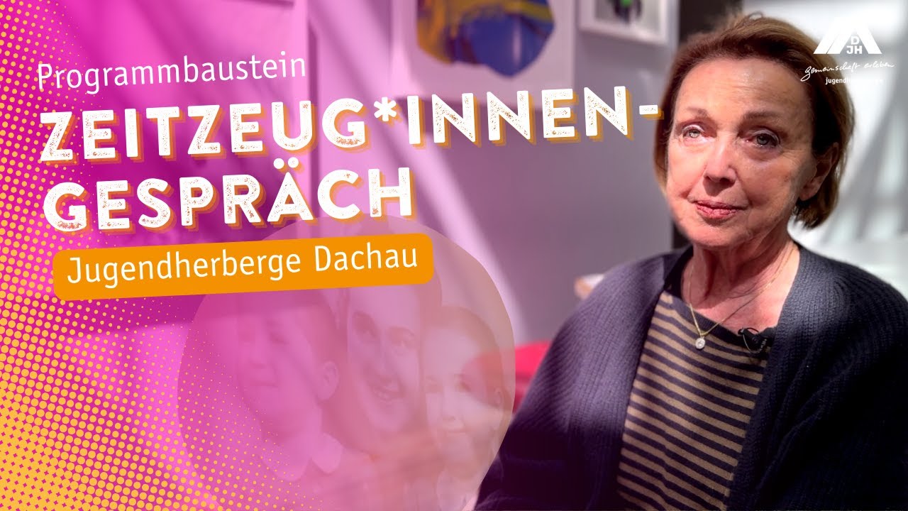 Die Auschwitz-Überlebende Eva Umlauf im Gespräch mit Jugendlichen | Jugendherberge Dachau