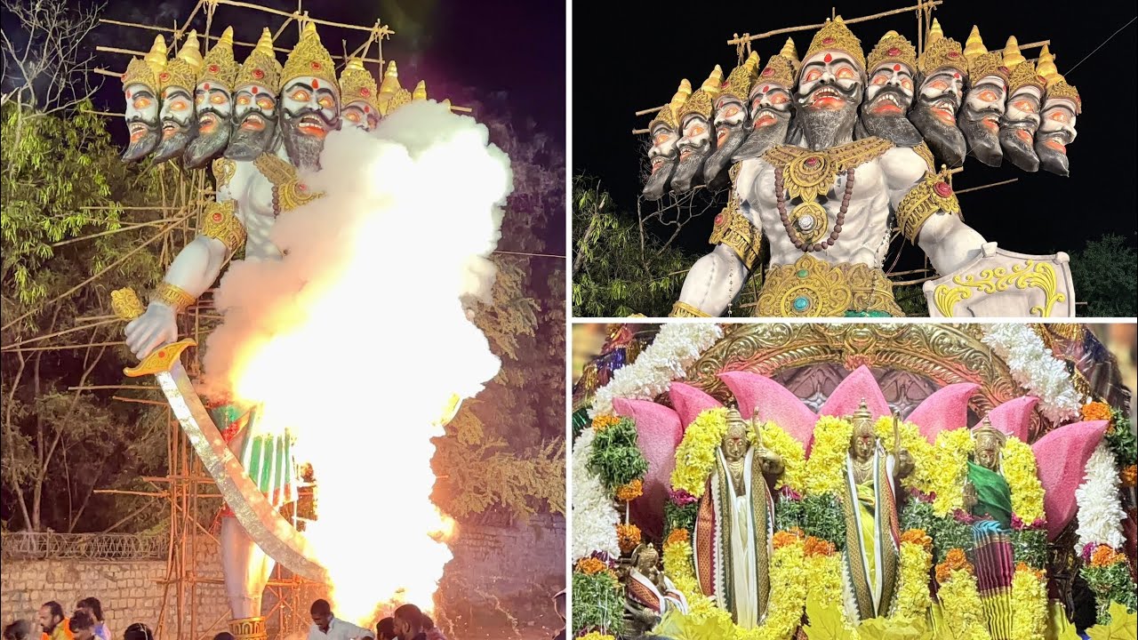 Unexpected Ravan Dahan | Ravan Dahan 2025 | Ravana Dahanam Full Video at Uppal | Maishasura Mardhani
