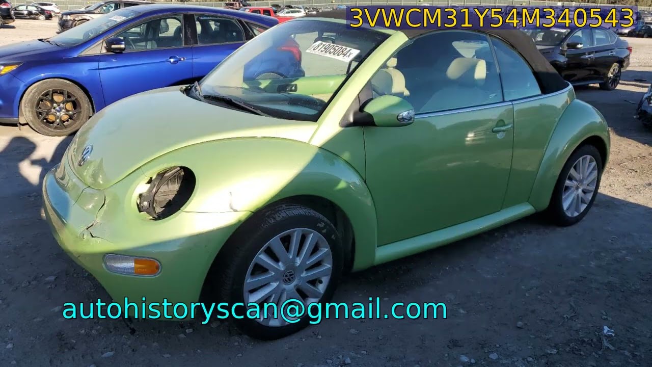 3VWCM31Y54M340543 - VOLKSWAGEN BEETLE 2004