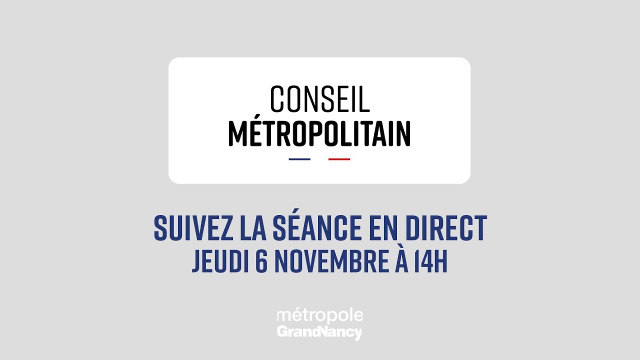 Conseil de Métropole du 6 Novembre 2025