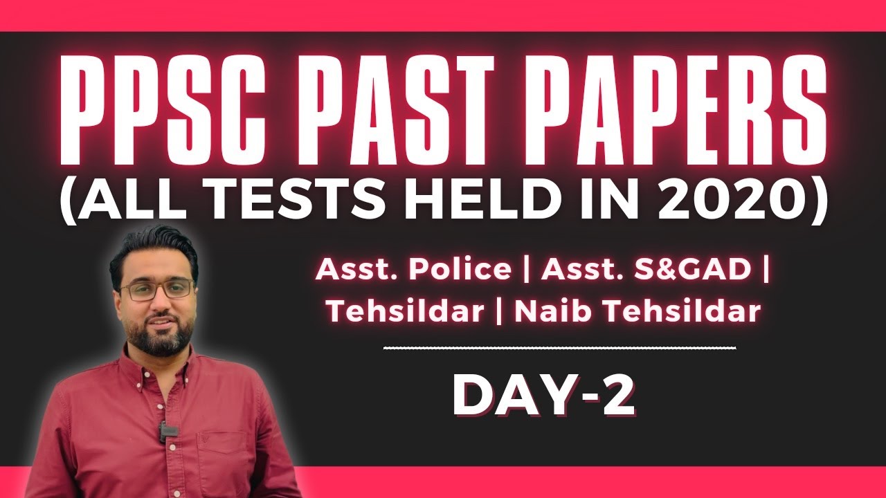 PPSC Assistant Test Preparation | Assistant Police | Assistant S&GAD test Preparation | Solution