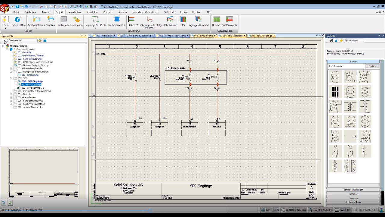 Erster Einblick in SOLIDWORKS Electrical