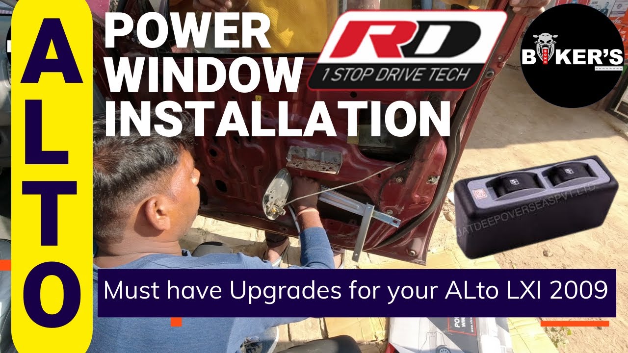 Upgrade Your Old Alto Lxi with a RD Power Window | Installation | DIY | Biker's Bond | Modification
