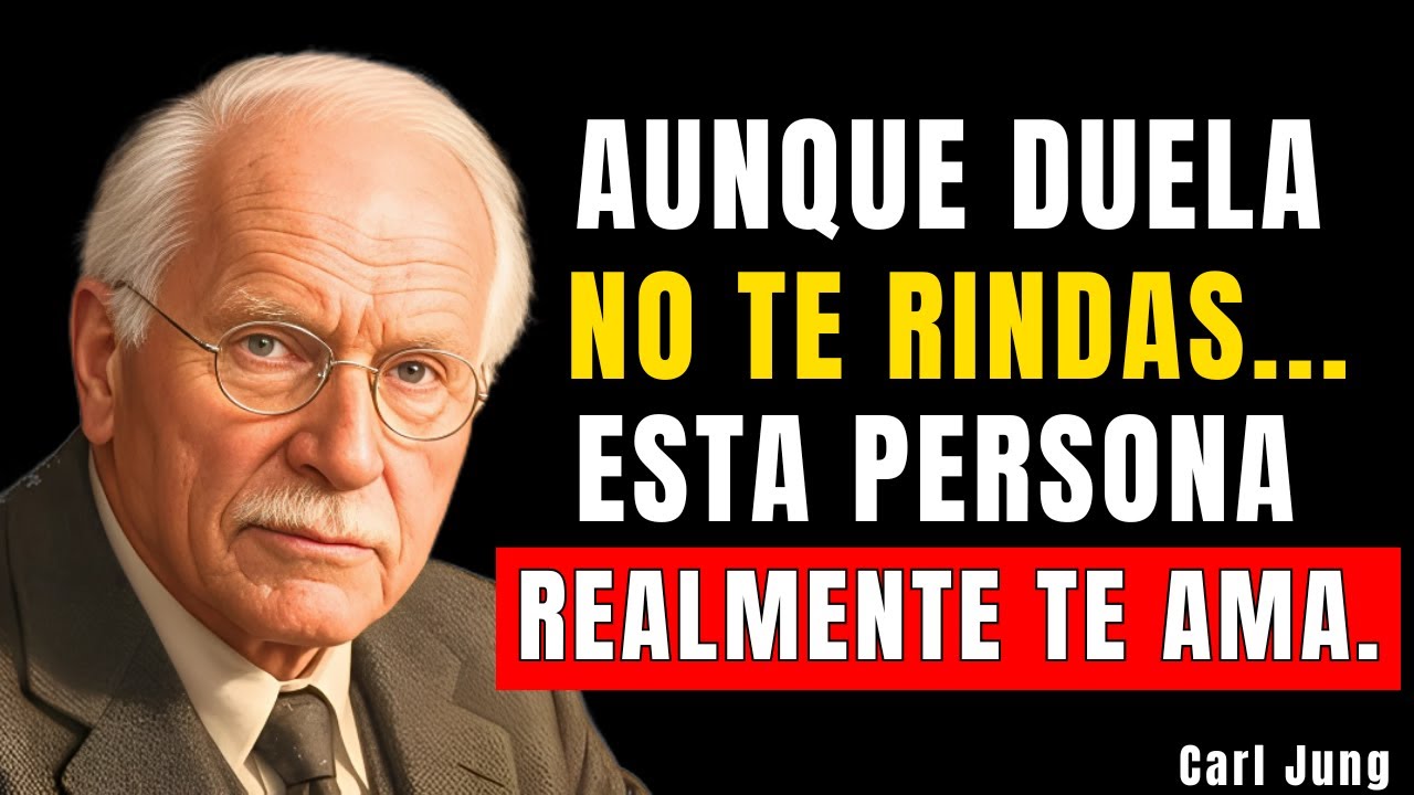 Esta persona te ama de verdad, ASI QUE  No te rindas. | CARL JUNG