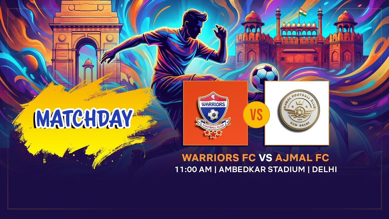 WARRIORS FC VS AJMAL FC| LIVE Football | DSA Senior Division | 11:00 AM