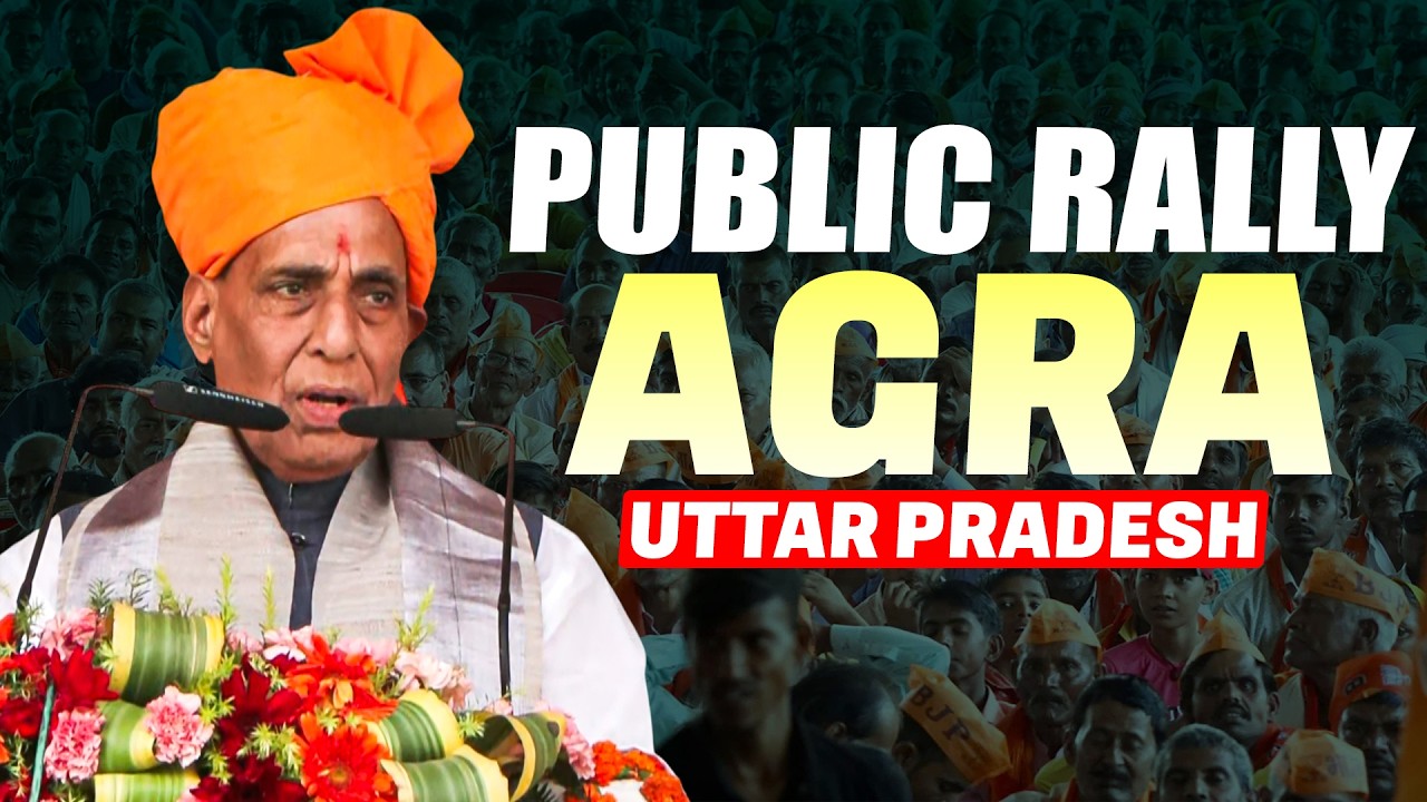 LIVE: Rajnath Singh Unveils Maharana Pratap Statue, Addresses Public meeting in Agra | India | News
