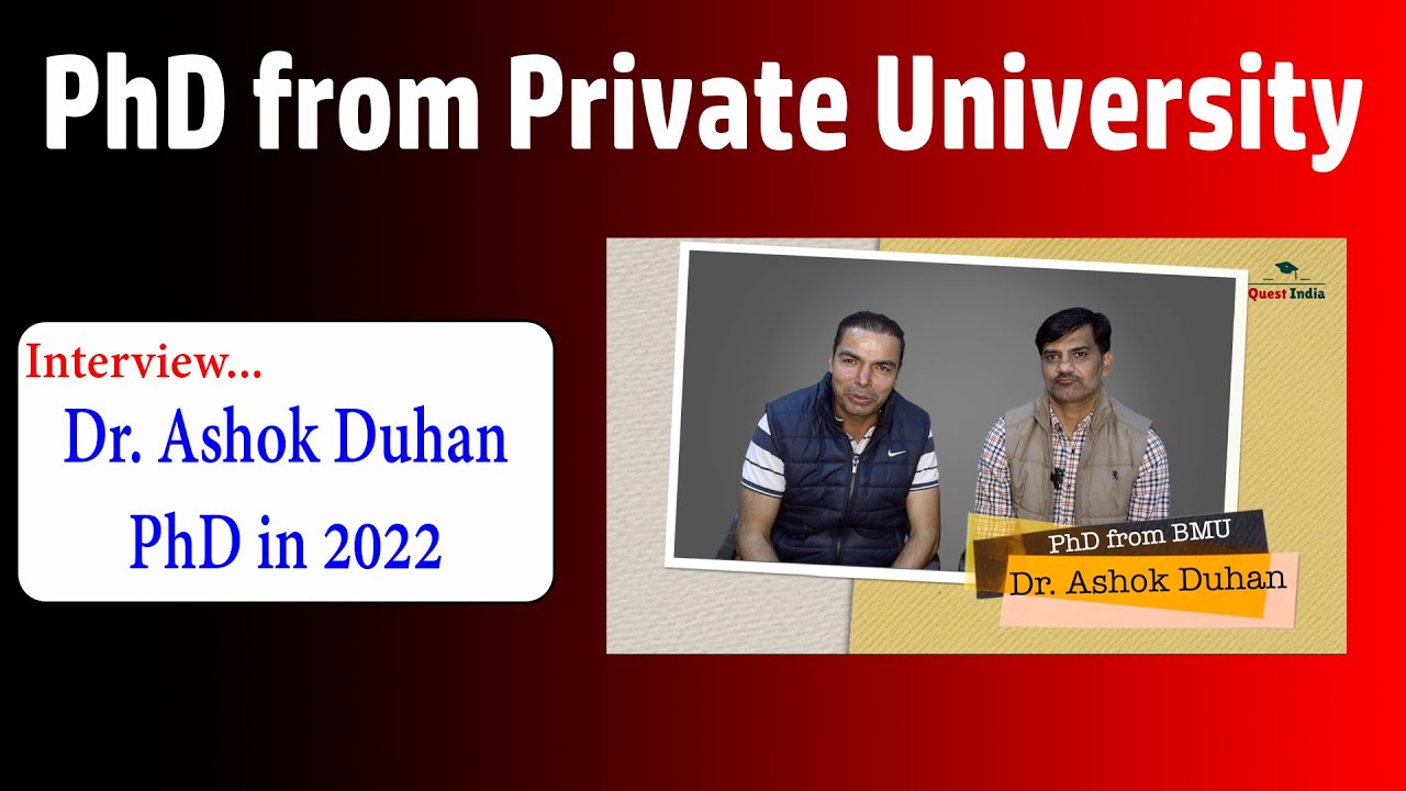 Life Long experience of PhD from Private University || PhD from Baba Mastnath University (BMU)