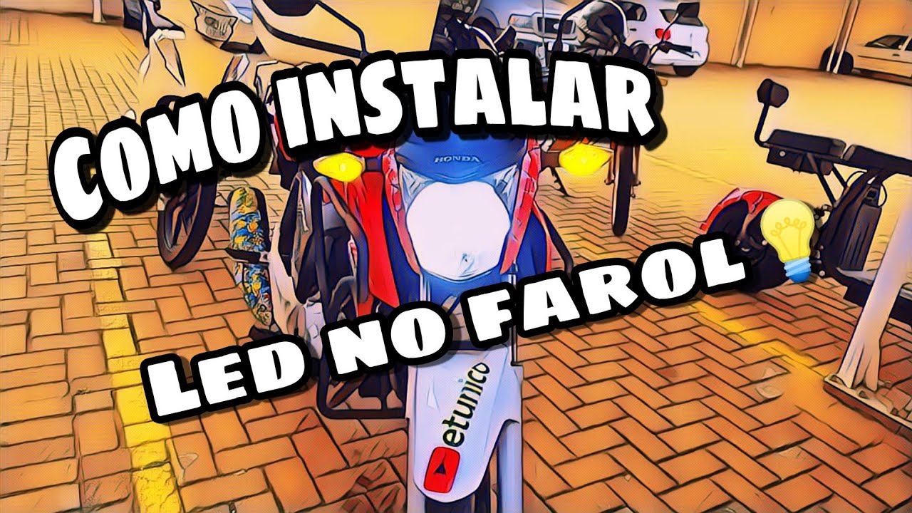 Como colocar led p&oacute;s chave na Titan fan 160 2018 2020