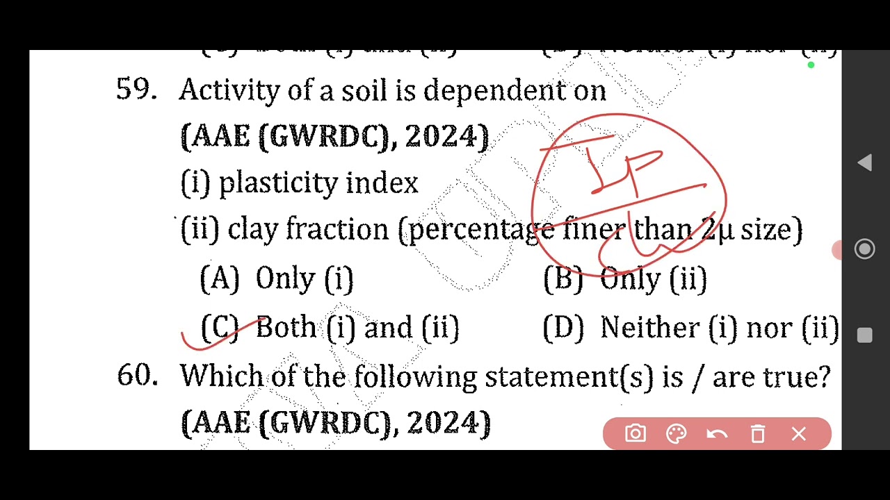 LEC-2/Soil Mechanics objective